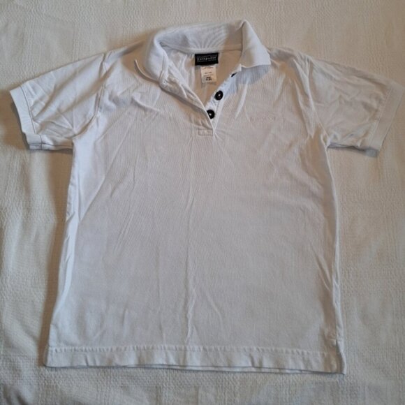 Patagonia girls or boys size 8 or Small white polo shirt - Picture 1 of 4